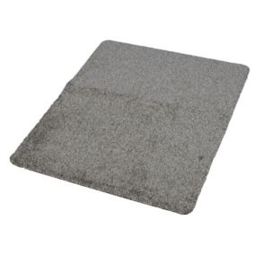 Flooring Grey Plain Door mat, 80cm x 66cm
