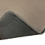 Flooring Grey Plain Door mat, 90cm x 66cm