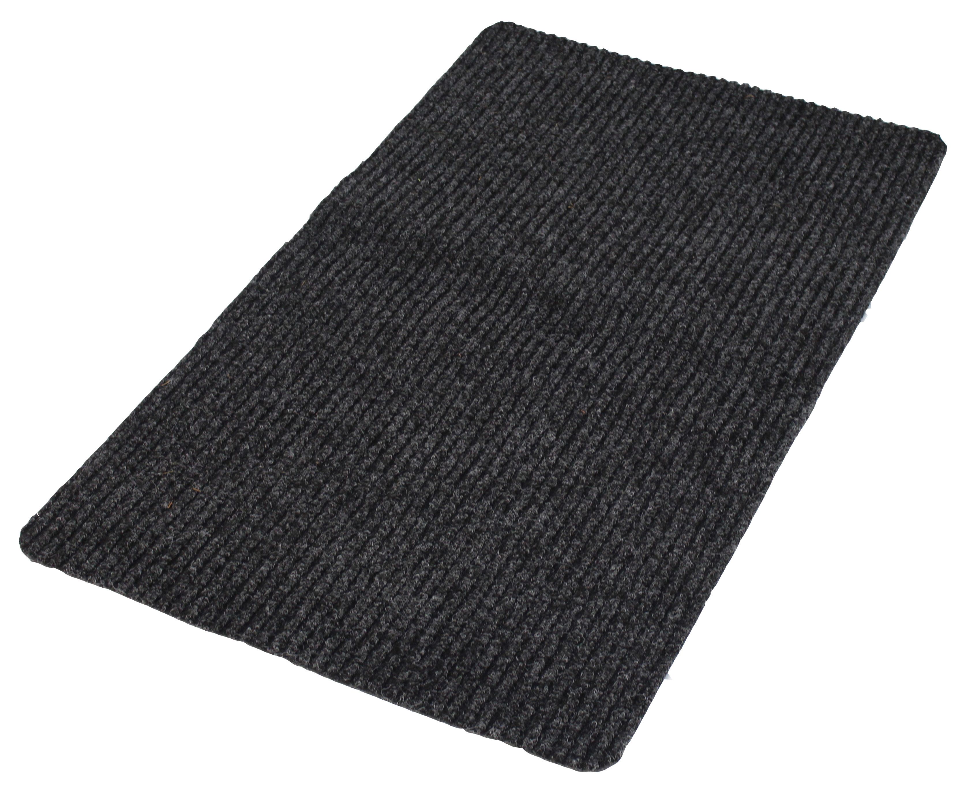 Flooring Grey Plain Scraper mat, 80cm x 50cm