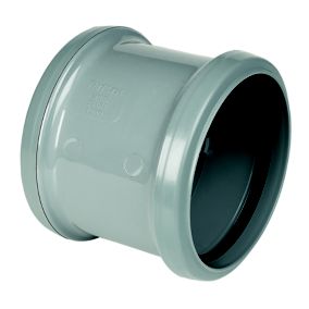 FloPlast 275212 Grey Push-fit Underground drainage Coupler (Dia)110mm