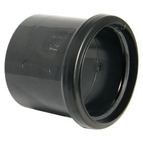 FloPlast 275310 Black Push-fit Underground drainage Coupler (Dia)110mm