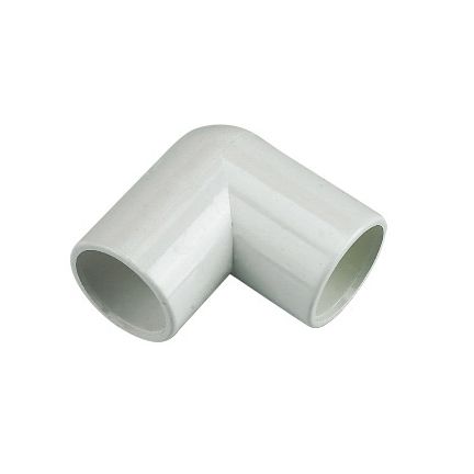 FloPlast 439412 White 45° Waste pipe Overflow bend (Dia)21.5mm