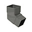 FloPlast Anthracite grey Square 112.5° Offset Downpipe bend