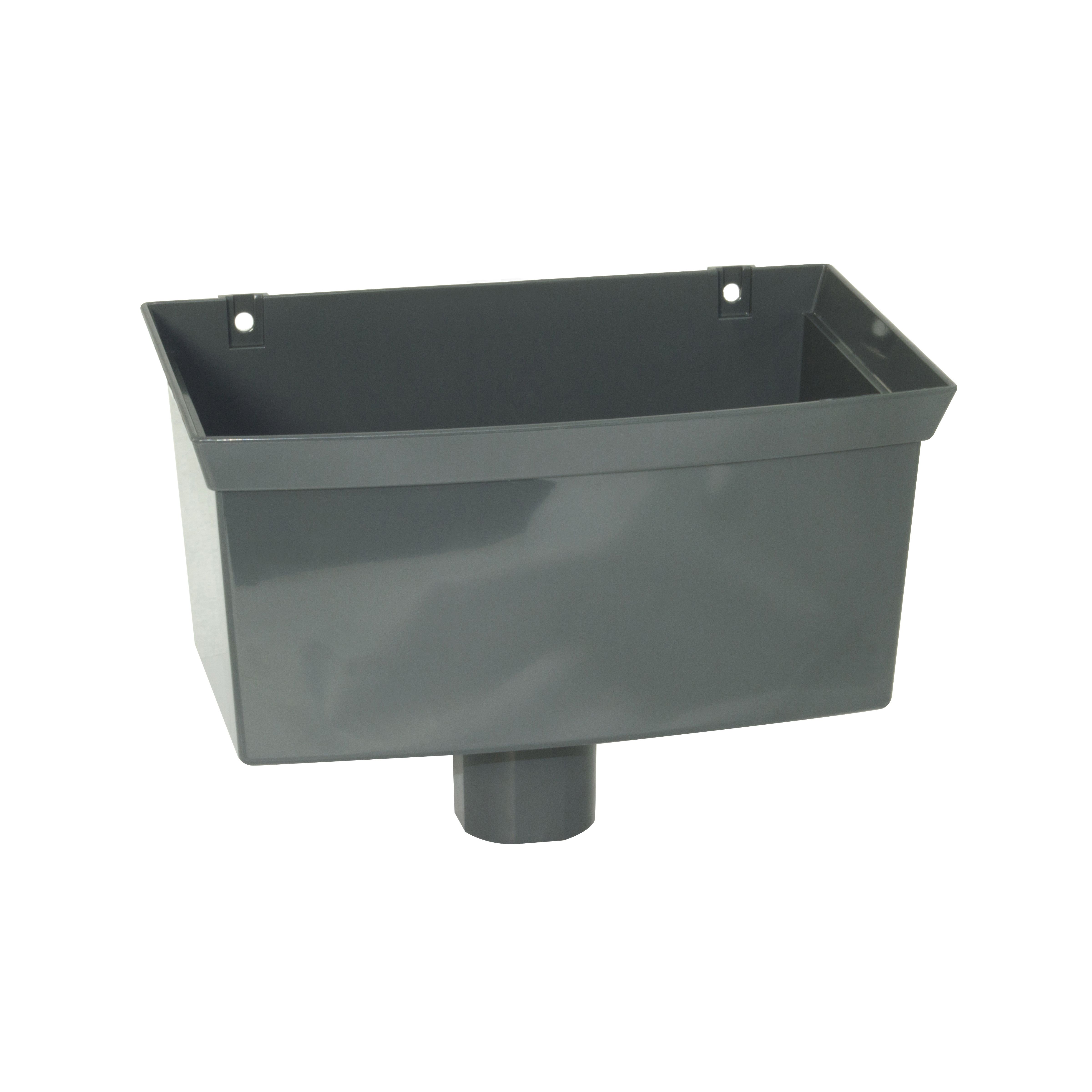 FloPlast Anthracite grey Square Downpipe (L)0.21m | DIY at B&Q