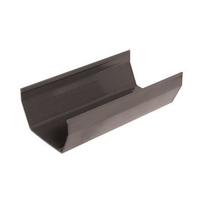 FloPlast Anthracite grey Square Gutter length (L)3m