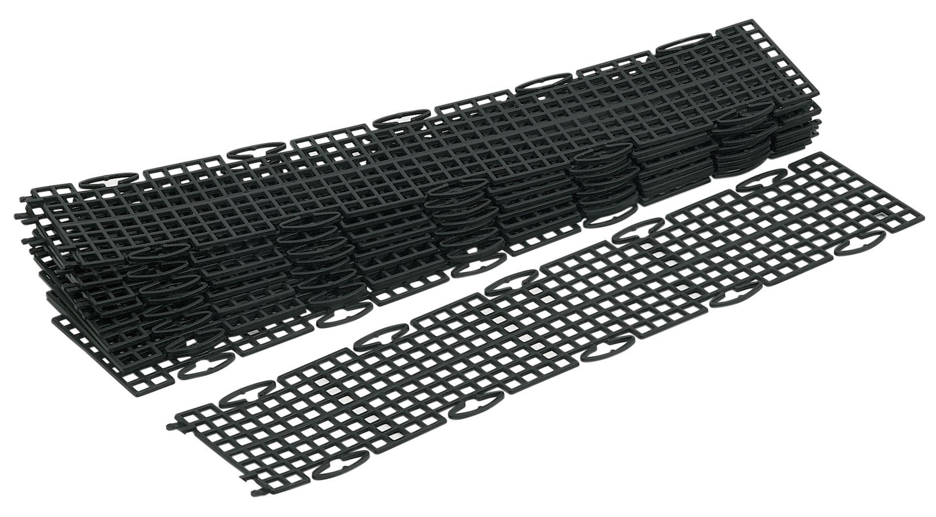 FloPlast Black Gutter guard (L)500mm, Pack of 10