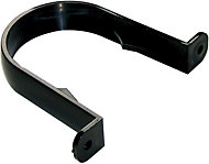FloPlast Black Half round Gutter clip (L)113mm (Dia)68mm