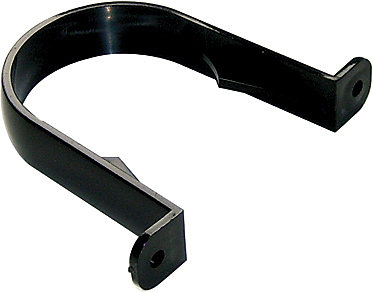 FLOPLAST 68mm Round Gutter Pipe Clip RC1 HALF ROUND CLIPS BLACK 68MM 
