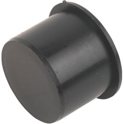 FloPlast Black Push-fit Waste pipe Access plug, (Dia)40mm