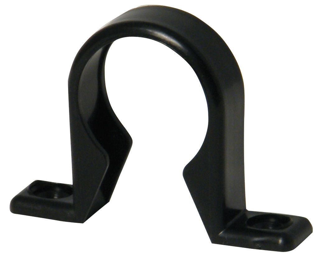 FloPlast Black Push-fit Waste pipe Clip (Dia)32mm, Pack of 3