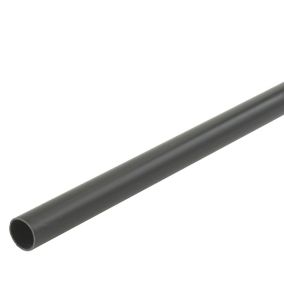 FloPlast Black Push-fit Waste pipe, (L)2m (Dia)40mm