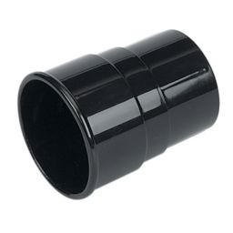 FloPlast Black Round Gutter socket (L)78mm (Dia)68mm