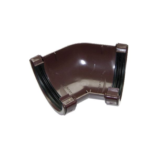 FloPlast Brown Half round 135° Gutter angle, (Dia)112mm