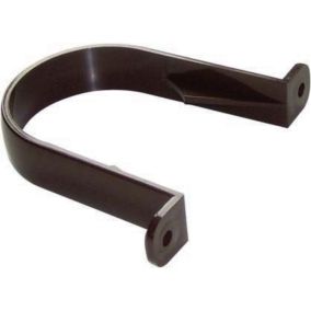 FloPlast Brown Round Gutter clip (L)113mm (Dia)68mm