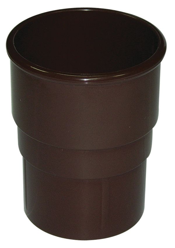 Product image for FloPlast Brown Round Gutter socket (Dia)68mm