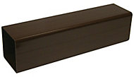 FloPlast Brown Square Downpipe (L)2.5m (Dia)65mm