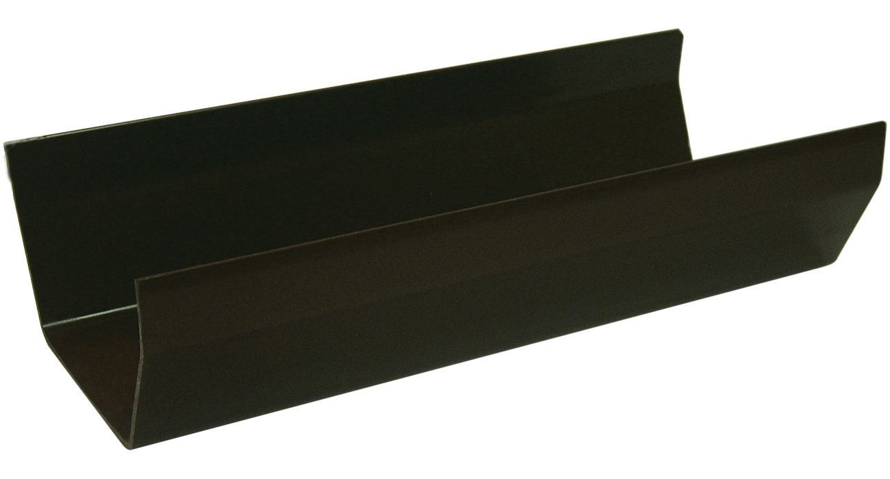 FloPlast Brown Square Gutter length (L)2m (Dia)114mm