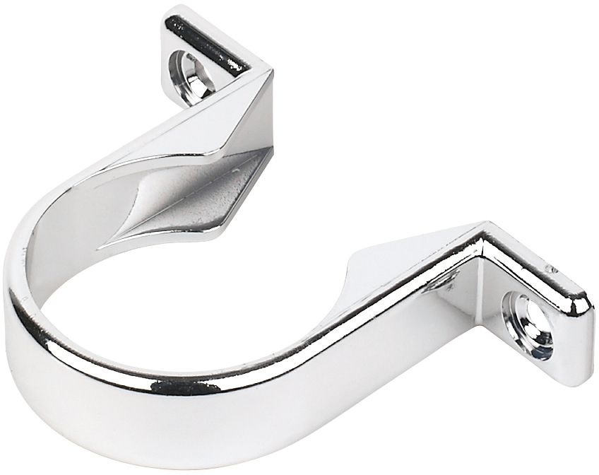 FloPlast Chrome effect Compression Waste pipe Clip (Dia)40mm DIY at B&Q