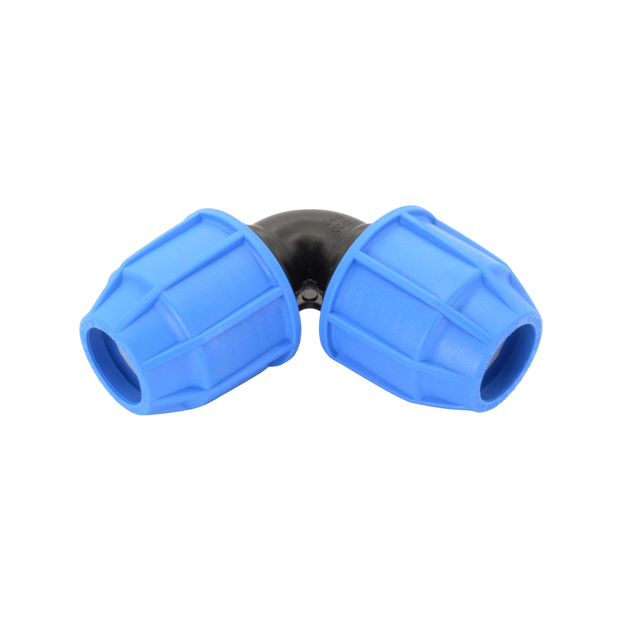 FloPlast Compression 90° Equal Knuckle Pipe elbow (Dia)20mm 46.3mm