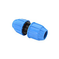 FloPlast Compression Straight Equal Pipe fitting coupler (Dia)25mm