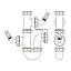 FloPlast Double nozzle Appliance Trap (Dia)40mm
