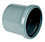 FloPlast Grey Push-fit Underground drainage Coupler (Dia)110mm
