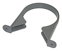 FloPlast Grey Push-fit Waste pipe Clip (Dia)110mm