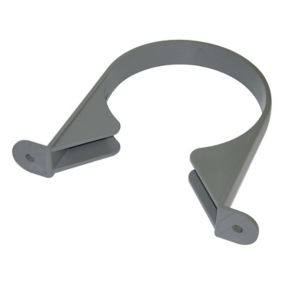 FloPlast Grey Push-fit Waste pipe Clip (Dia)110mm