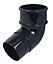 FloPlast Miniflo Black 112.5° Offset Downpipe bend, (Dia)50mm