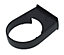 FloPlast Miniflo Black Round Gutter clip (L)25mm (Dia)50mm