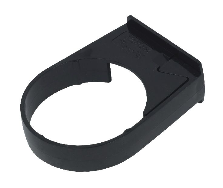 FloPlast Miniflo Black Round Gutter clip (L)25mm (Dia)50mm