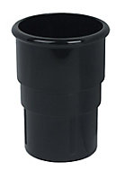 FloPlast Miniflo Black Round Gutter socket (L)59mm (Dia)50mm