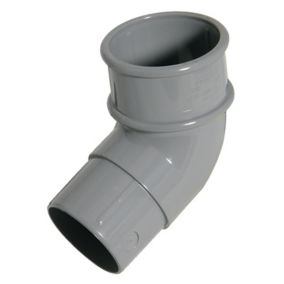 FloPlast Miniflo Grey 112.5° Offset Downpipe bend, (Dia)50mm