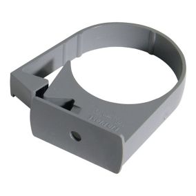 FloPlast Miniflo Grey Round Gutter clip (L)25mm (Dia)50mm