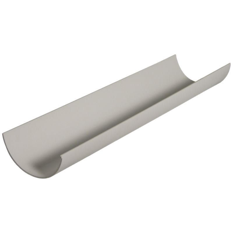 FloPlast Miniflo White Half round Gutter length (L)2m (Dia)76mm