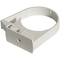 FloPlast Miniflo White Round Gutter clip (L)25mm (Dia)50mm