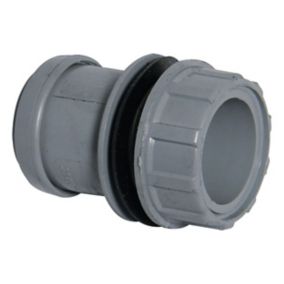 FloPlast Push-fit Straight Waste Tank connector, (Dia)32mm