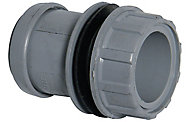FloPlast Push-fit Straight Waste Tank connector, (Dia)40mm