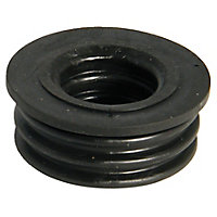 FloPlast Ring seal soil Black Boss adaptor, (Dia)50mm