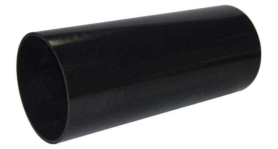 FloPlast Ring seal soil Black Plain Soil pipe, (Dia)110mm (L)3000mm