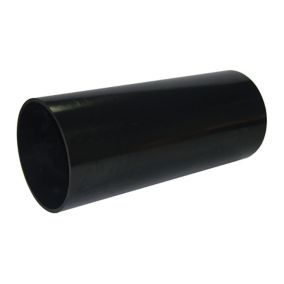FloPlast Ring seal soil Black Single socket Soil pipe, (Dia)110mm (L)3000mm