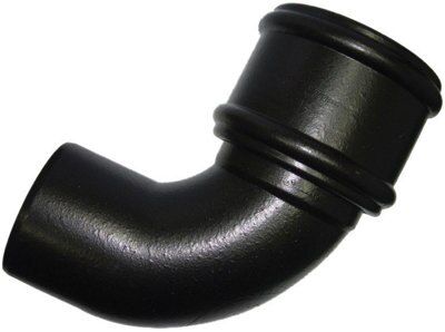 FloPlast Ring seal soil Black Soil bend, (Dia)110mm x 135°
