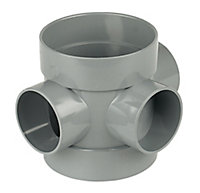 FloPlast Ring seal soil Grey Boss pipe, (Dia)110mm (L)140mm