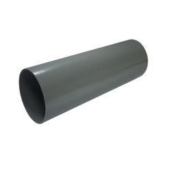 FloPlast Ring seal soil Grey Plain Soil pipe, (Dia)110mm (L)3000mm