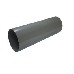 FloPlast Ring seal soil Grey Single socket Soil pipe, (Dia)110mm (L)1000mm