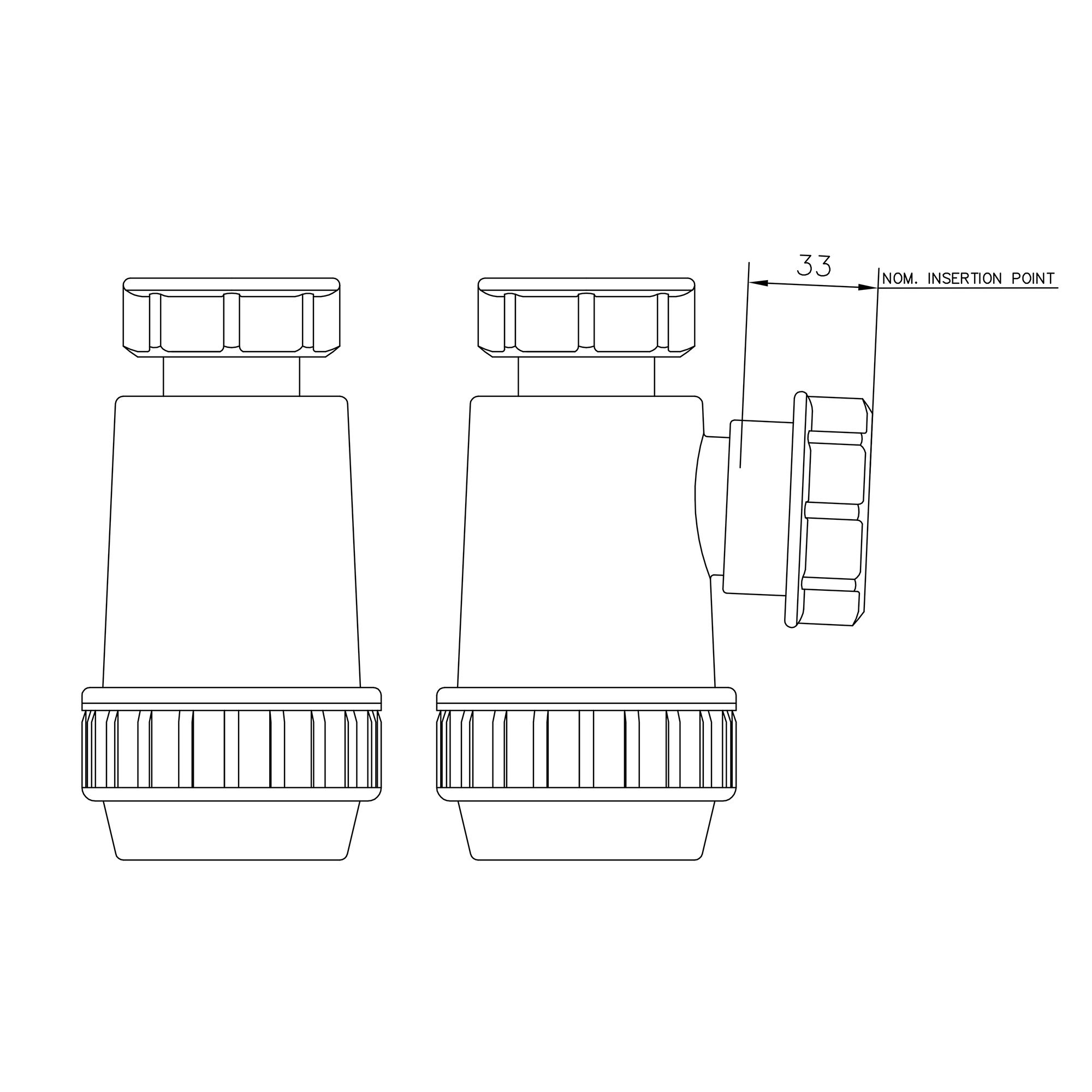 FloPlast Shallow Bottle Trap (Dia)32mm