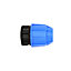 FloPlast Supreme Round End cap (Dia)20mm (Dia)46.3mm