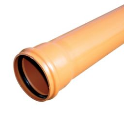 FloPlast Terracotta Push-fit Waste pipe (Dia)110mm