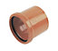 FloPlast Terracotta Underground drainage Waste pipe coupler, (Dia)110mm