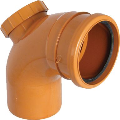 FloPlast Underground drainage Access Bend 288131, (Dia)110mm (L)151mm